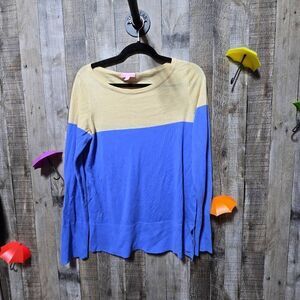 Lilly Pulitzer wool Blend Lightweight Colorblock Pullover Debra Sweater